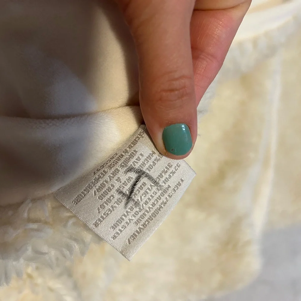 Restoration Hardware White Baby & child crib throw